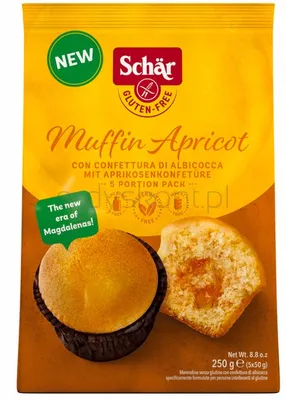Muffin Apricot- Babeczki Morelowe Bezgl. 250 G
