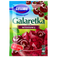 Gellwe Galaretka smak wiśniowy 72g