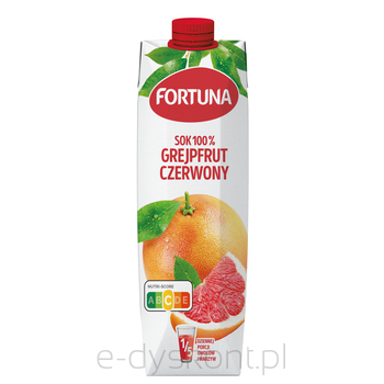 Fortuna Sok 100% Grejpfrut Czerwony 1 L