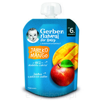 Gerber Deserek W Tubce Jabłko Mango Po 6 Miesiącu 80G