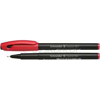 Schneider Cienkopis Topliner 967, 0,4 mm, czerwony [BIURO]