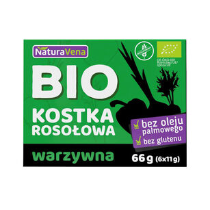 Bulion - Kostki Warzywne Bezglutenowe Bio (6 X 11 G) 66 G - Naturavena [BIO]