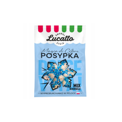 Lucatto Dekoracje - śnieżynka (niebieska) 30g