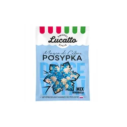 Dekoracje - śnieżynka (niebieska) Lucatto 30g