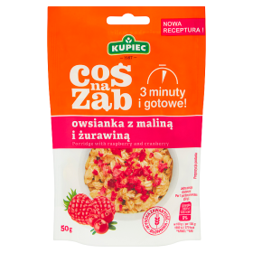 Kupiec owsianka z maliną i żurawiną 50g Coś na ząb