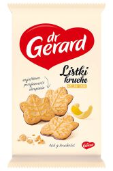 Dr.Gerard Ciastka Listki Kruche, maślane z polewą kakaową, 165g