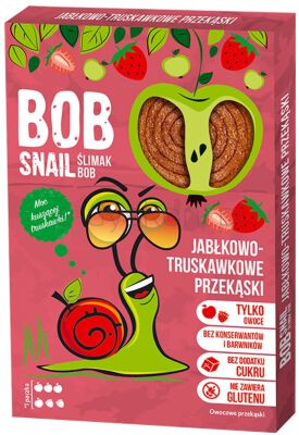Bob Snail Przekąska Jabłko - Truskawka 60G