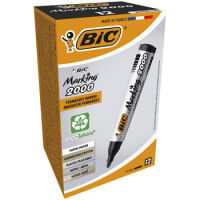 Bic Marker Marking 2000 Ecolutions czarny okrągła końcówka Pudełko 12szt