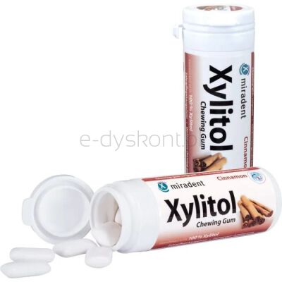 Miradent Guma do żucia cynamonowa  30szt, 30g