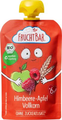 Fruchtbar Mus malina, jabłko, zboża BIO 100 g