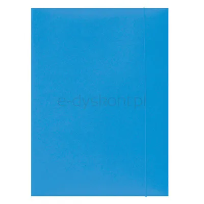 Office Products Teczka Z Gumką, Karton, A4, 300Gsm, 3-Skrz., Jasnoniebieska 