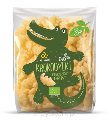 Chrupki Kukurydziane Krokodylki Bio 80 G - Granex [BIO]