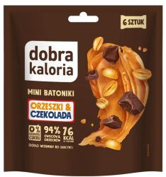 Dobra Kaloria Mini batoniki  orzeszki & Czekolada  (6 szt) 108 g