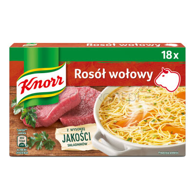 Knorr Rosół Wołowy 9L (18 Kostek) 180G