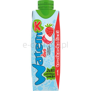 Kubuś Waterrr DUO truskawka-liczi 0,3l karton