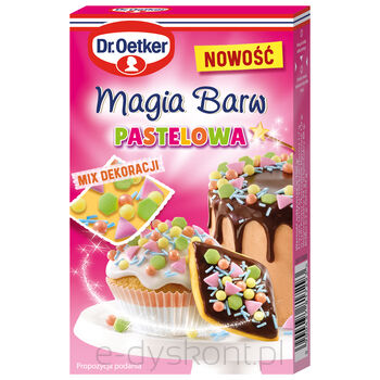 Dr.Oetker Mix Dekoracji Magia Barw Pastelowa 70G