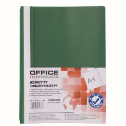 Office Products Skoroszyt, 120/180 Mic, Pp, Zielony