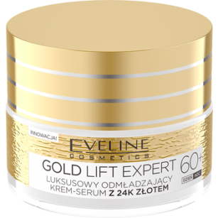 Eveline Gold Lift Expert 60+ Luksusowy Odmładzający Krem-Serum Z 24K Złotem 50 Ml