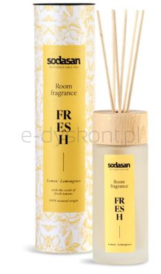 Sodasan Odświeżacz Powietrza cytrynowy z patyczkami BIO 200 ml