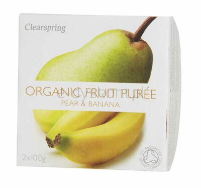 Clearspring Deser Gruszka-Banan Bio 200 G