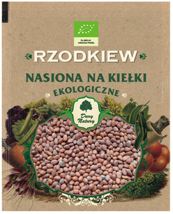 Nasiona Rzodkiewki Bio Na Kiełki 30 G - Dary Natury [BIO]