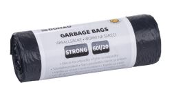 Donau Home Worki na śmieci mocne (LDPE), 60l, 20 szt., czarne