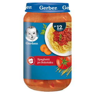 Gerber Junior Obiadek Spaghetti Po Bolońsku Po 12 Miesiącu 250 G