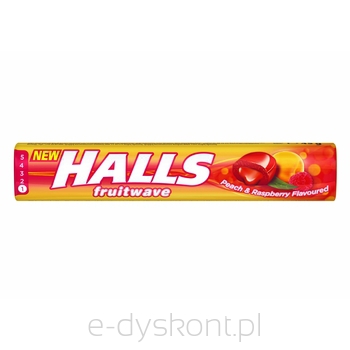 Halls Fruitwave PeachRaspbeery 45G