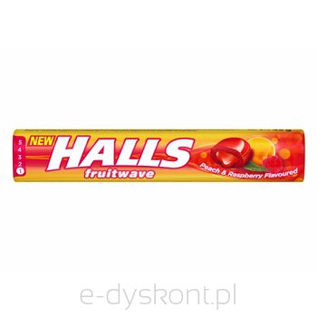 Halls Fruitwave PeachRaspbeery 45G