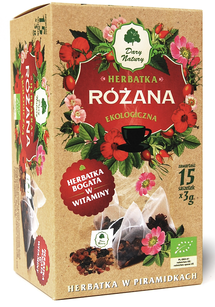 Herbatka Różana Piramidki Bio (15 X 3 G) 45 G - Dary Natury [BIO]