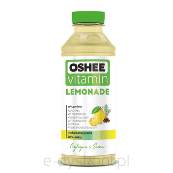 Oshee Vitamin Lemonade Napój Niegazowany Cytryna I Sosna 555 Ml