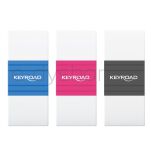 Keyroad Gumka Do Ścierania ergonomiczna, dwukolorowa, 2 szt., blister, mix kolorów - 2