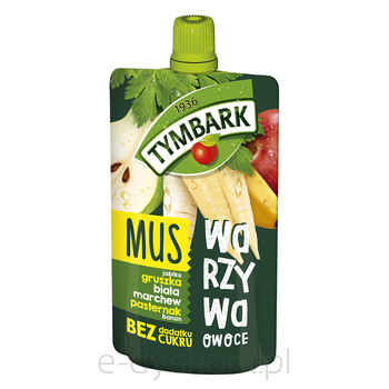 Tymbark Mus Jabłko Gruszka Biała Marchew Pasternak Banan 100 G