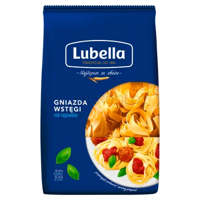 Lubella Makaron Gniazda Wstęgi 400 G
