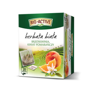 Big-Active Herbata Biała Z Brzoskwinią I Kwiatem Pomarańczy (20 Torebek X 1,5G) 30G