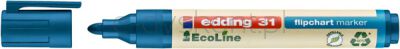 Edding Marker do flipchartów e-31 ecoline, 1,5-3 mm, niebieski [BIURO]
