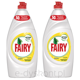 Fairy Płyn Do Mycia Naczyń Cytrynowy 2X900Ml