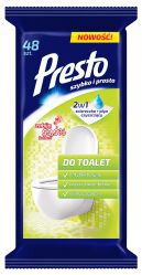 Presto Ściereczki gospodarcze do toalet, 48szt., białe