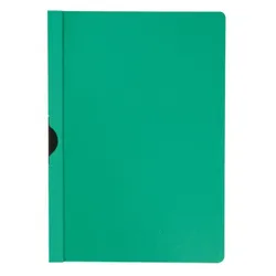 Q-Connect Skoroszyt z metalowym klipsem, PP, A4, 200/350mikr., zielony