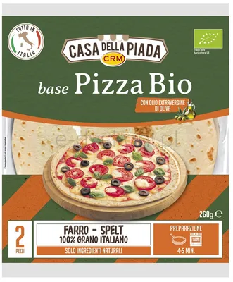 Spody do pizzy orkiszowe BIO 260 g (2 szt)