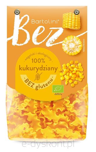 Makaron (Kukurydziany) Fala Bezglutenowy Bio 250 G - Bartolini [BIO]