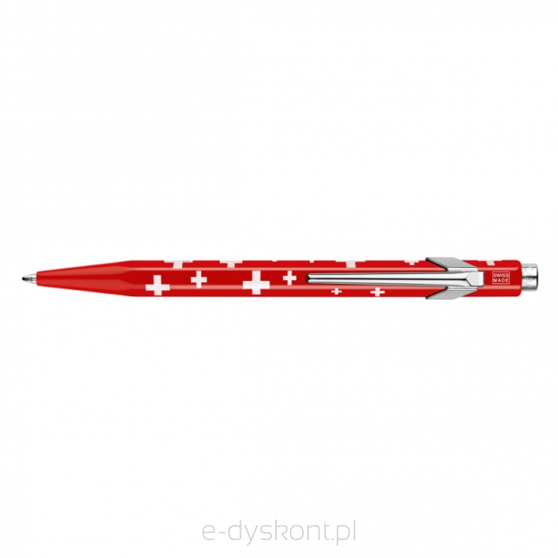 Długopis CARAN D'ACHE 849 Swiss Flag, M, czerwony