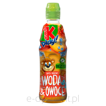 Kubuś Play! Napój Owocowy Woda I Owoce Jabłko Brzoskwinia 400 Ml