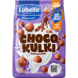 Lubella CHOCO KULKI Płatki śniadaniowe -30% cukru 450g