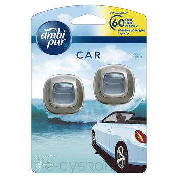 Ambi Pur Car Ocean Zestaw Startowy Samochodowego Odświeżacza Powietrza 2X2 Ml