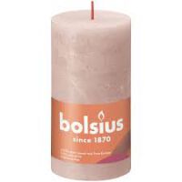 Bolsius Świeca Pieńkowa Rustic 130/68 Shine mglisty róż