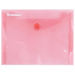 Donau Teczka kopertowa zatrzask, PP, A6, 180mikr., czerwona