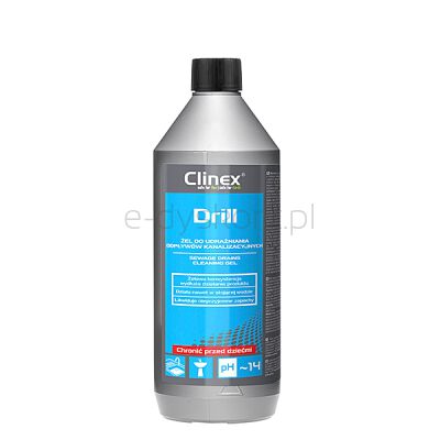 Clinex Żel Drill, do udrażniania odpływów kanalizacyjnych, 1l