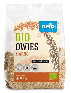 Owies Ziarno Bezłuskowe Bio 400 G - Niro [BIO]