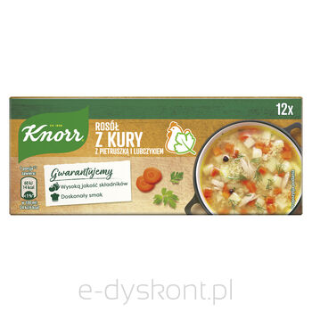 Knorr Rosół Z Kury Z Pietruszką I Lubczykiem 120 G (12 Kostek)